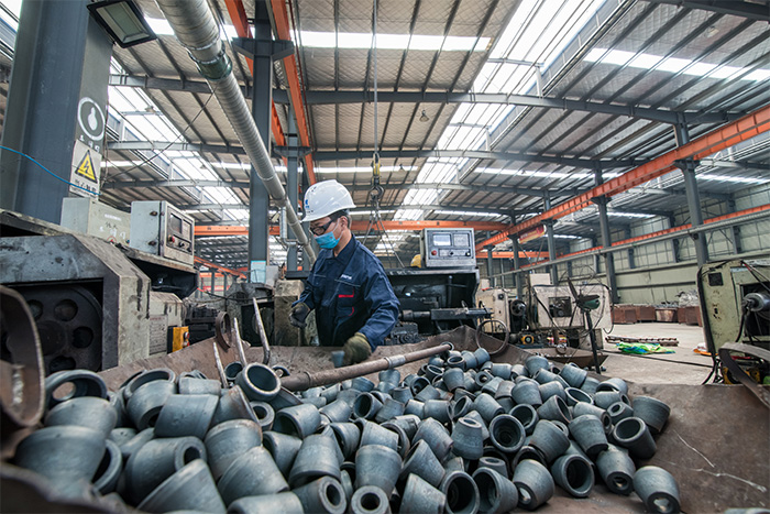 运城网架配件-锥头加工车间